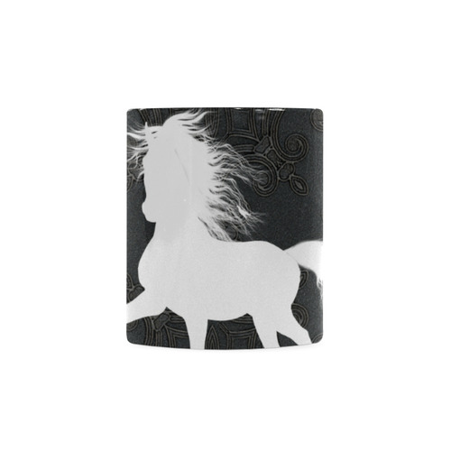 Horse, black and white White Mug(11OZ)