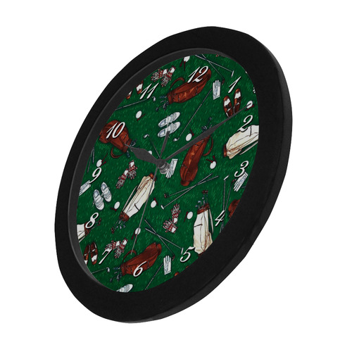 Men's Tee Time Golf Circular Plastic Wall clock