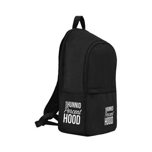 1Hunnid Percent Hood Logo Backpack (Lg) Fabric Backpack for Adult (Model 1659)