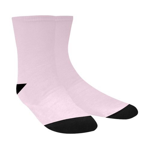 Designer Color Solid Ballet Slipper Crew Socks