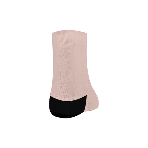 Designer Color Solid Pale Dogwood Quarter Socks