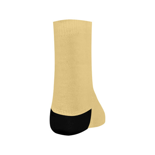 Designer Color Solid Marzipan Crew Socks