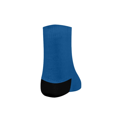 Designer Color Solid Lapis Blue Quarter Socks