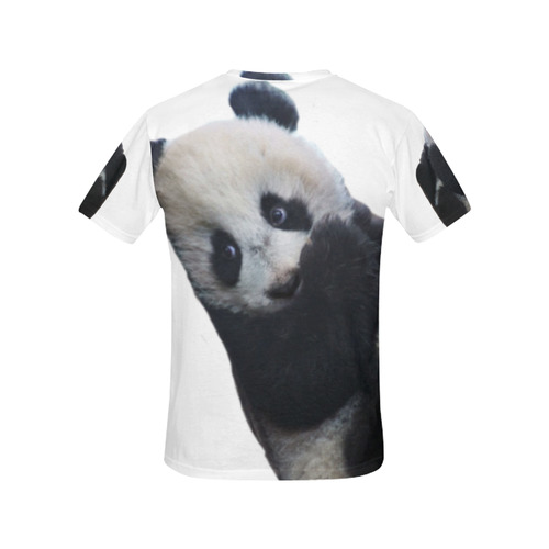 Baby Panda All Over Print T-Shirt for Women (USA Size) (Model T40)