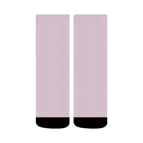 Designer Color Solid Ballet Slipper Crew Socks