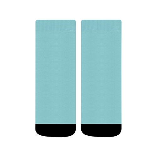 Designer Color Solid Island Paradise Quarter Socks