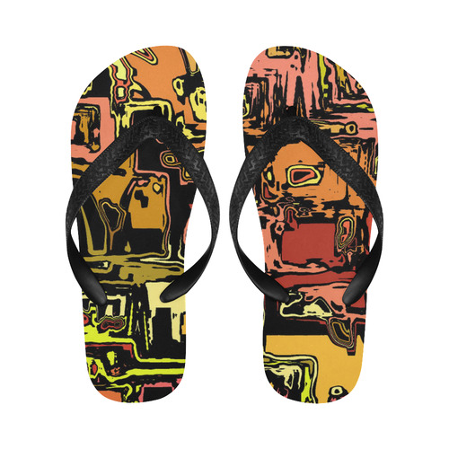 modern abstract 47C by JamColors Flip Flops for Men/Women (Model 040)