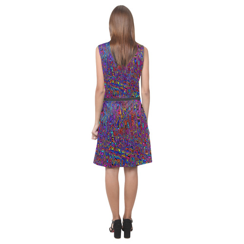 modern abstract 45A by JamColors Eos Women's Sleeveless Dress (Model D01)