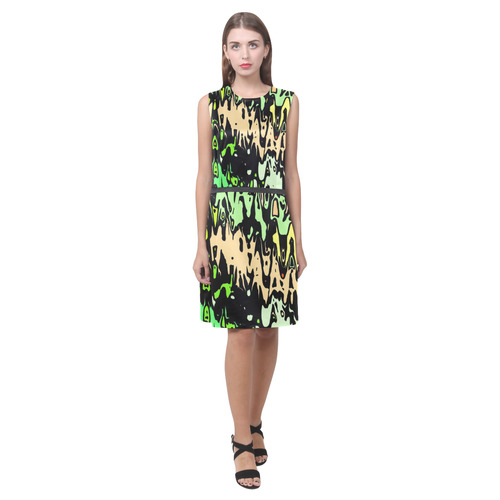 modern abstract 46C by JamColors Eos Women's Sleeveless Dress (Model D01)