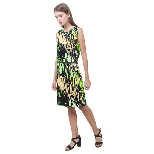 modern abstract 46C by JamColors Eos Women's Sleeveless Dress (Model D01)