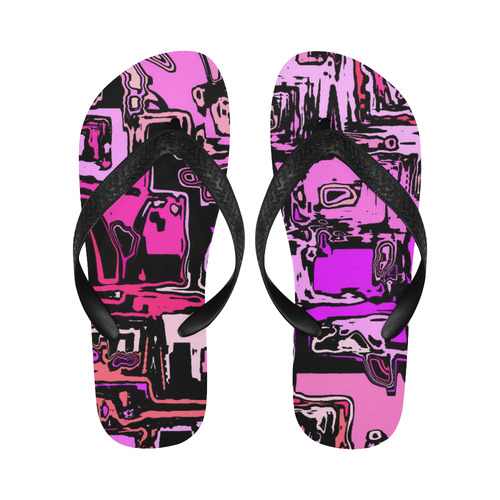 modern abstract 47B by JamColors Flip Flops for Men/Women (Model 040)
