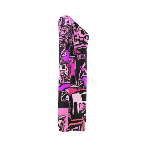 modern abstract 47B by JamColors Bateau A-Line Skirt (D21)