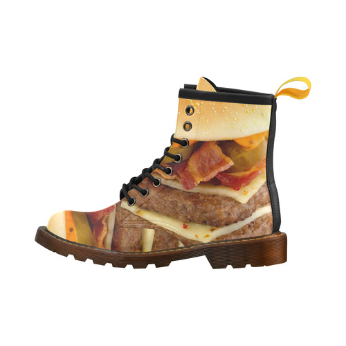 BURGER (2) High Grade PU Leather Martin Boots For Men Model 402H