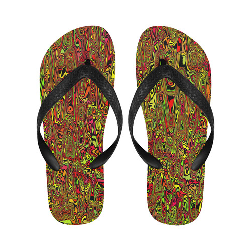 modern abstract 45C by JamColors Flip Flops for Men/Women (Model 040)