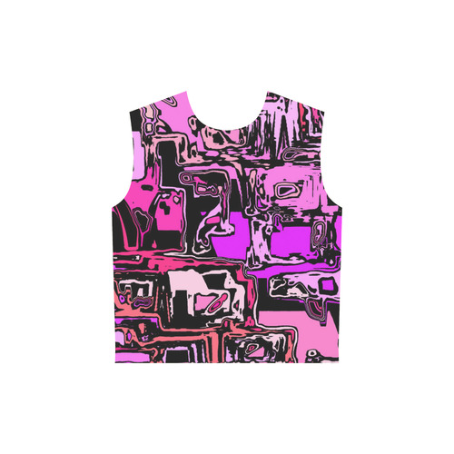 modern abstract 47B by JamColors All Over Print Sleeveless Hoodie for Women (Model H15)