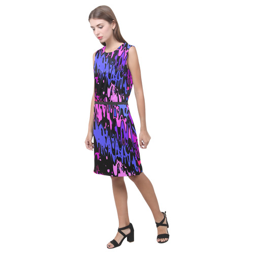 modern abstract 46B by JamColors Eos Women's Sleeveless Dress (Model D01)