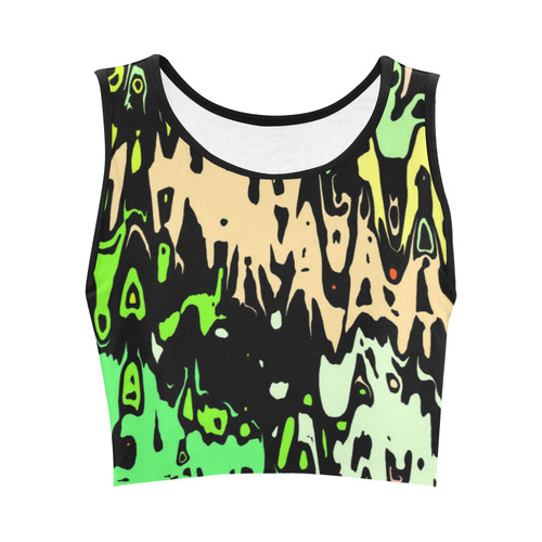 modern abstract 46C by JamColors Women's Crop Top (Model T42)