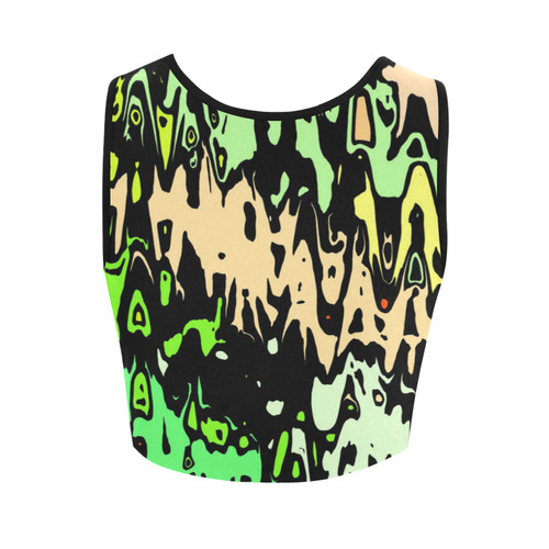 modern abstract 46C by JamColors Women's Crop Top (Model T42)