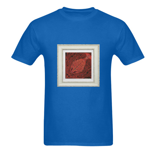 artistic red fish Men's T-Shirt in USA Size (Two Sides Printing)
