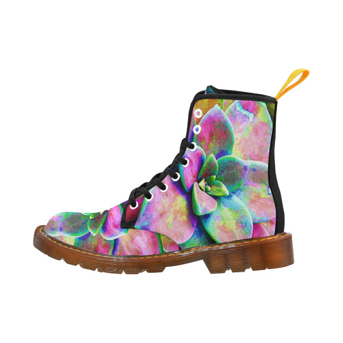 Succulents Carnaval Floral Cactus Martin Boots For Women Model 1203H