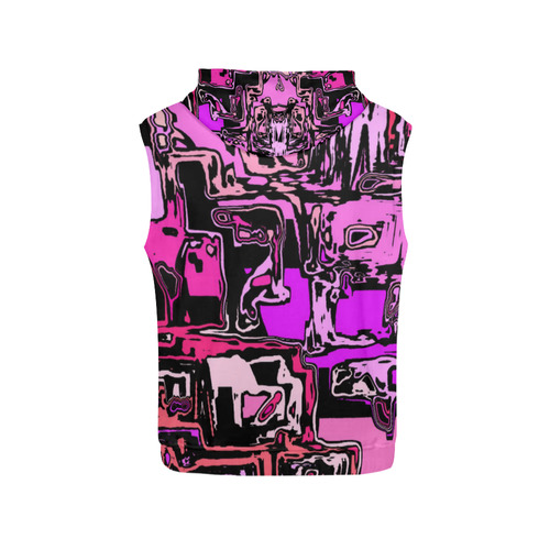 modern abstract 47B by JamColors All Over Print Sleeveless Hoodie for Women (Model H15)