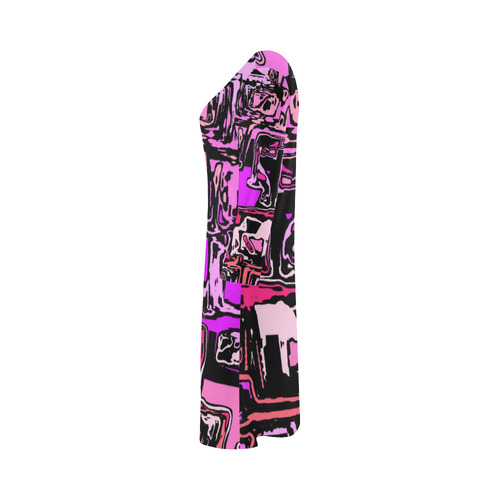 modern abstract 47B by JamColors Bateau A-Line Skirt (D21)