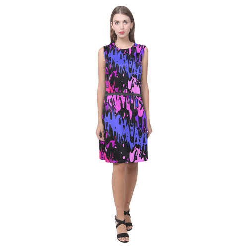 modern abstract 46B by JamColors Eos Women's Sleeveless Dress (Model D01)