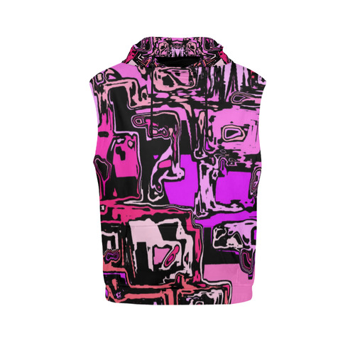 modern abstract 47B by JamColors All Over Print Sleeveless Hoodie for Women (Model H15)