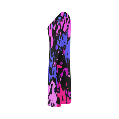 modern abstract 46B by JamColors Bateau A-Line Skirt (D21)