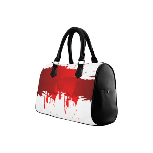 Modern Red Ink Background Boston Handbag (Model 1621)