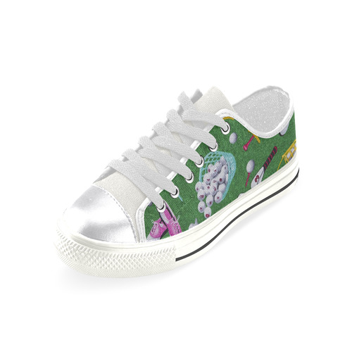 Ladies Tee Time Golf Women's Classic Canvas Shoes (Model 018)