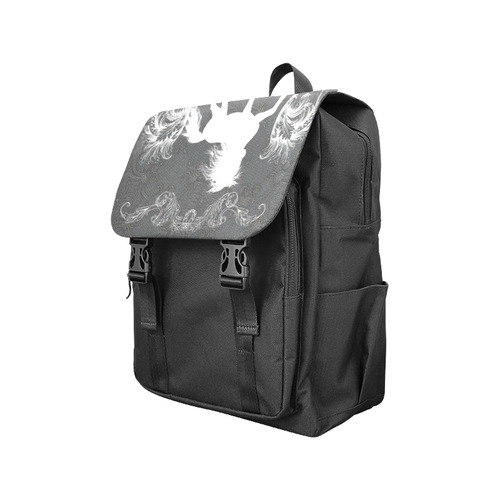 Horse, black and white Casual Shoulders Backpack (Model 1623)