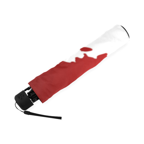 Modern Red Ink Background Foldable Umbrella (Model U01)