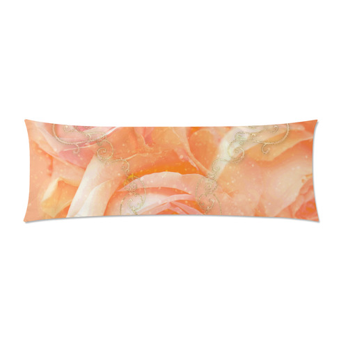 Beautiful roses, Custom Zippered Pillow Case 21"x60"(Two Sides)