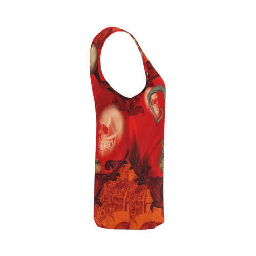 Halloween, pumpkin All Over Print Tank Top for Women (Model T43)