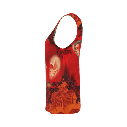 Halloween, pumpkin All Over Print Tank Top for Women (Model T43)