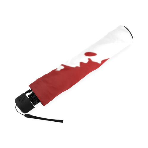 Modern Red Ink Background Foldable Umbrella (Model U01)