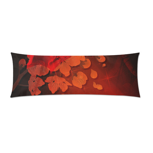 cherry blossom Custom Zippered Pillow Case 21"x60"(Two Sides)