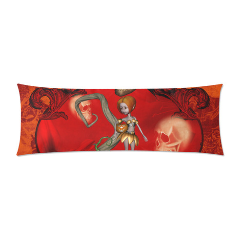 Halloween, pumpkin Custom Zippered Pillow Case 21"x60"(Two Sides)