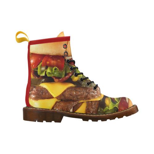 CHEESEBURGER (2) High Grade PU Leather Martin Boots For Men Model 402H