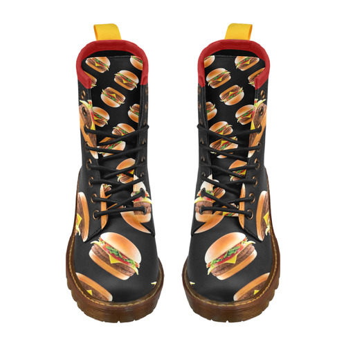 burger-56 High Grade PU Leather Martin Boots For Women Model 402H