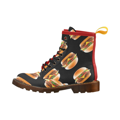 burger-56 High Grade PU Leather Martin Boots For Women Model 402H