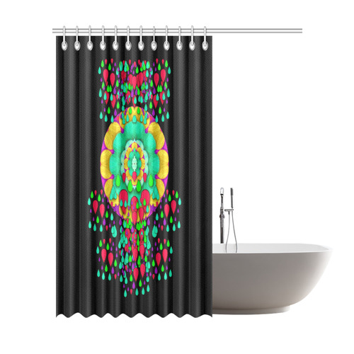 Rain meets sun in soul and mind Shower Curtain 72"x84"