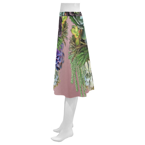 large succulent display Mnemosyne Women's Crepe Skirt (Model D16)