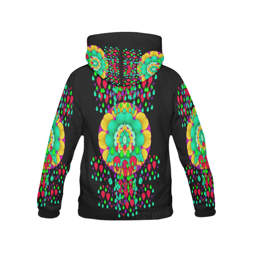 Rain meets sun in soul and mind All Over Print Hoodie for Women (USA Size) (Model H13)