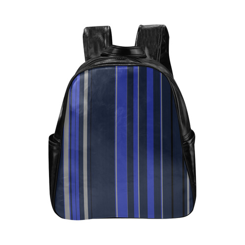 sailorblue - vertical Multi-Pockets Backpack (Model 1636)