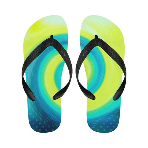 Dizziness Flip Flops for Men/Women (Model 040)