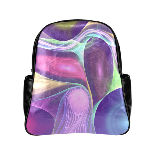 COLORFUL CONFUSION Multi-Pockets Backpack (Model 1636)