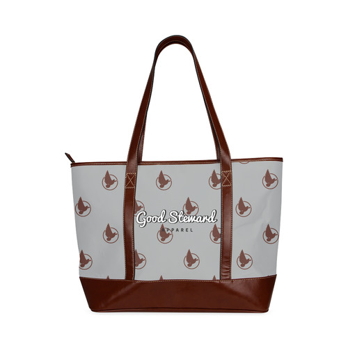 Dove brown and gray tote Tote Handbag (Model 1642)