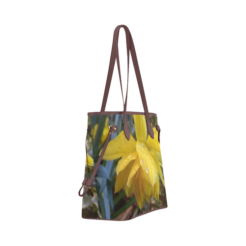 Daffodils Clover Canvas Tote Bag (Model 1661)